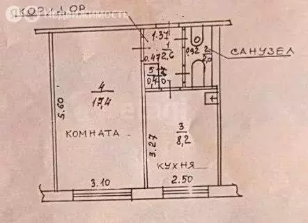 1-комнатная квартира: Барнаул, Кавалерийская улица, 18/209 (30.6 м) - Фото 1