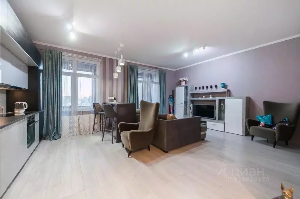 Студия Москва ул. Берзарина, 28Ак1 (44.0 м) - Фото 1