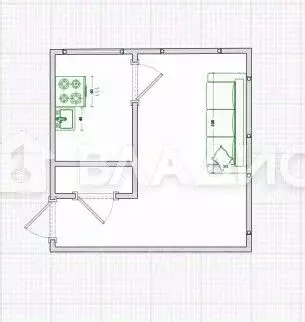 1-к кв. Пензенская область, Пенза Складской пер., 2 (29.0 м) - Фото 1
