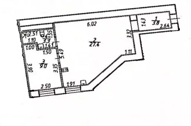 1-комнатная квартира: Санкт-Петербург, Гороховая улица, 67 (43.5 м) - Фото 1