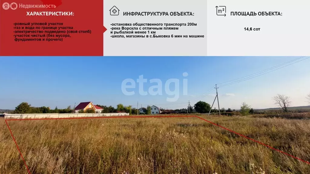 Участок в Белгородская область, Яковлевский муниципальный округ, село ... - Фото 1