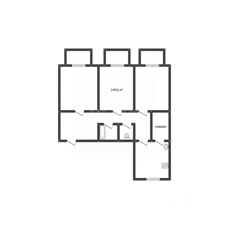3-к кв. Алтайский край, Бийск Социалистическая ул., 92 (94.2 м) - Фото 2