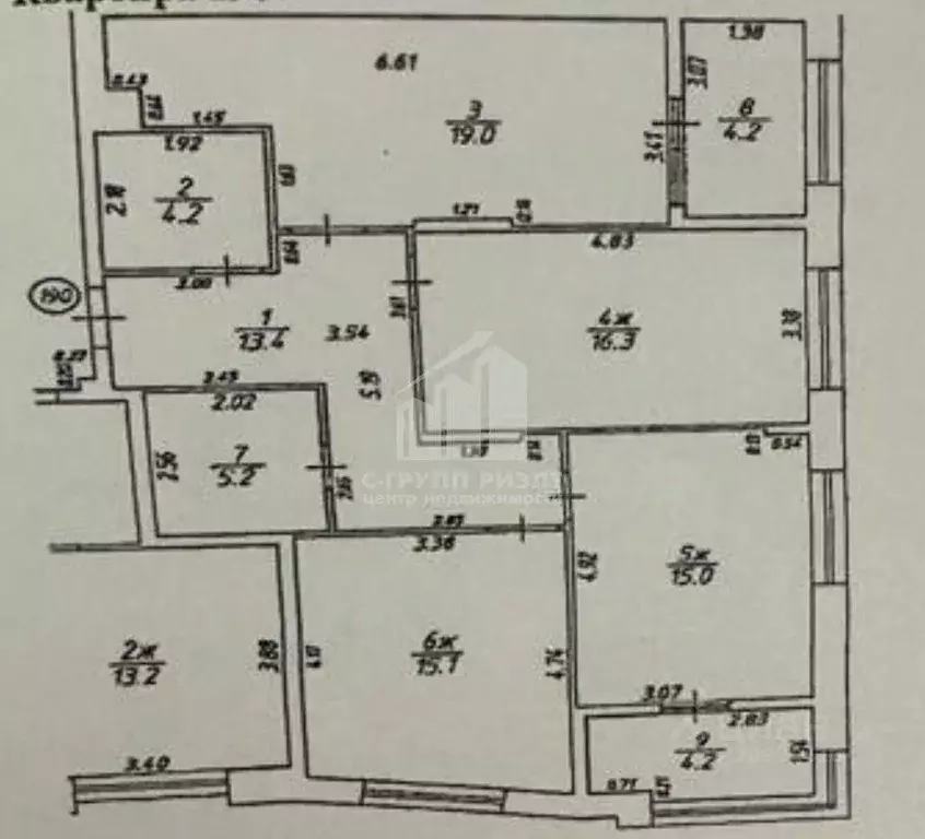 3-к кв. Калининградская область, Калининград ул. Маршала Борзова, 109 ... - Фото 2