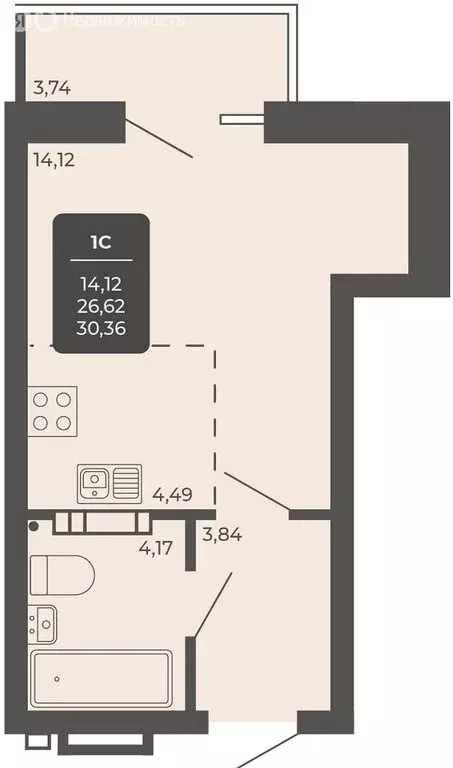 Офис (30.1 м) - Фото 2