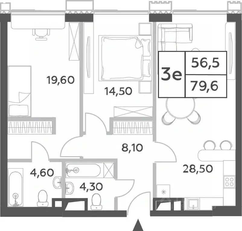 3-к кв. Москва просп. Генерала Дорохова, вл1к1 (79.6 м) - Фото 0