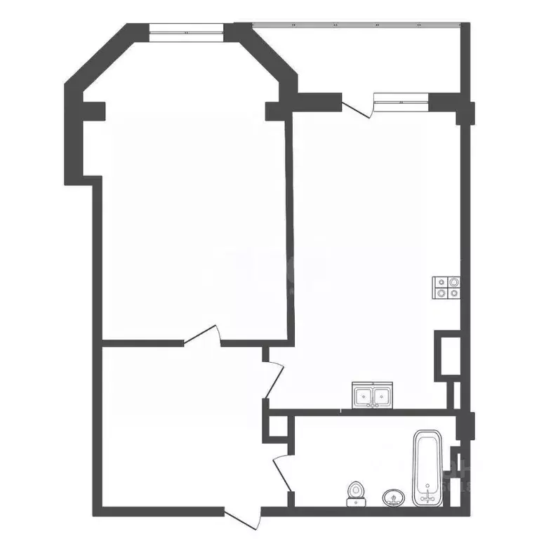 1-к кв. Самарская область, Самара Садовая ул., 168 (42.7 м) - Фото 2