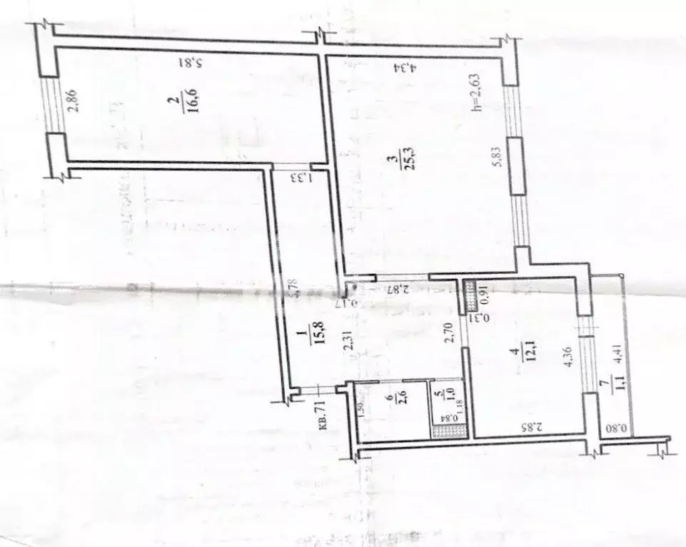 2-к кв. Забайкальский край, Чита Инструментальная ул., 2 (74.5 м) - Фото 2