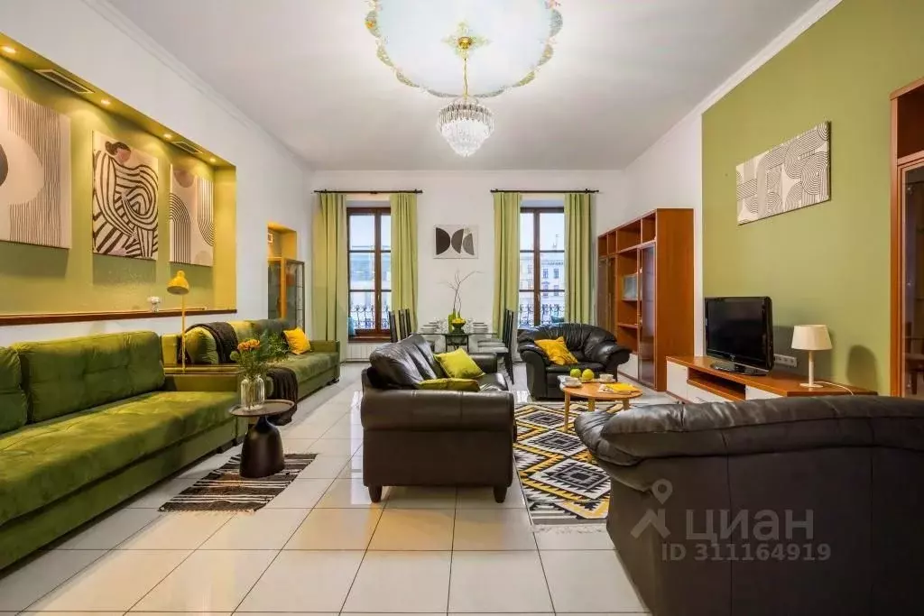 4-к кв. Санкт-Петербург наб. Реки Фонтанки, 25 (98.0 м) - Фото 0