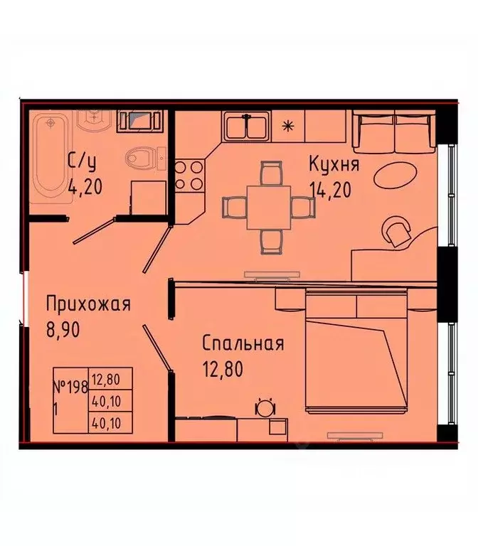 1-к кв. Ленинградская область, Коммунар г. Гатчинский муниципальный ... - Фото 1