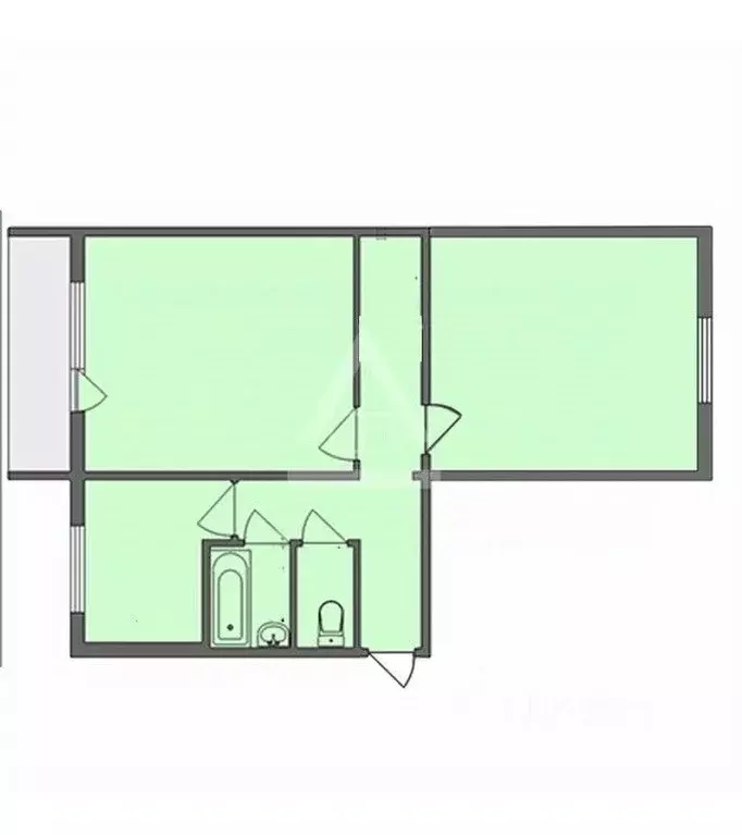 2-к кв. Челябинская область, Коркино 1 Мая ул., 20 (44.7 м) - Фото 2