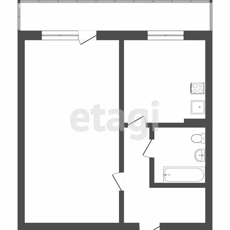 1-комнатная квартира: Томск, улица Дизайнеров, 7 (39.1 м) - Фото 1