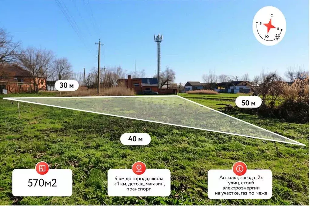 Участок в Краснодарский край, Славянский район, Прибрежное с/пос, пос. ... - Фото 1