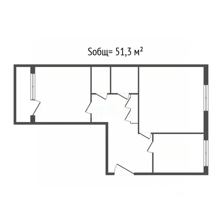 2-к кв. Брянская область, Клинцы ул. Мира, 125 (51.3 м) - Фото 2