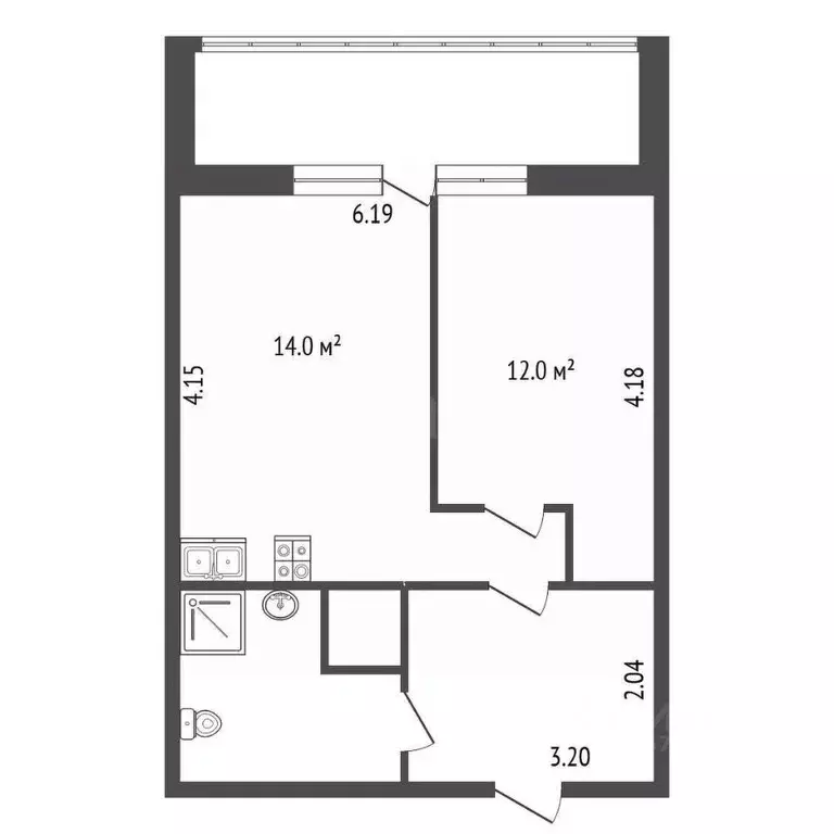 1-к кв. Ленинградская область, Кудрово г. Всеволожский район, ... - Фото 2