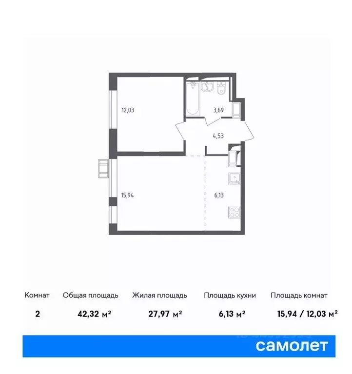 1-к кв. московская область, ленинский городской округ, д. мисайлово, . - Фото 0