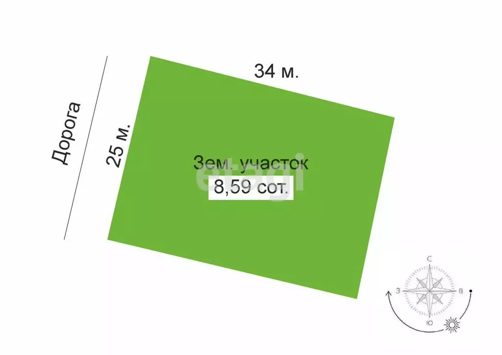 Участок в Кострома, посёлок Кустово (8.6 м) - Фото 1