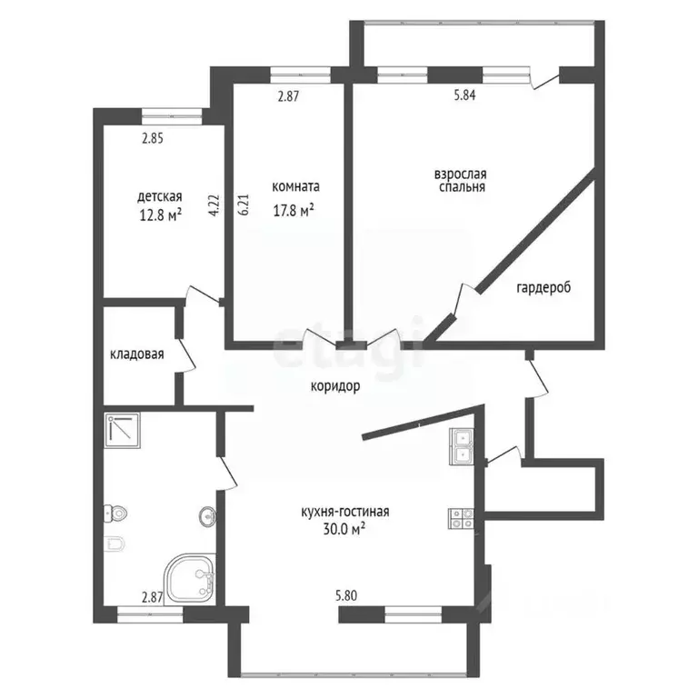 4-к кв. Тюменская область, Тюмень ул. Попова, 7 (124.8 м) - Фото 0