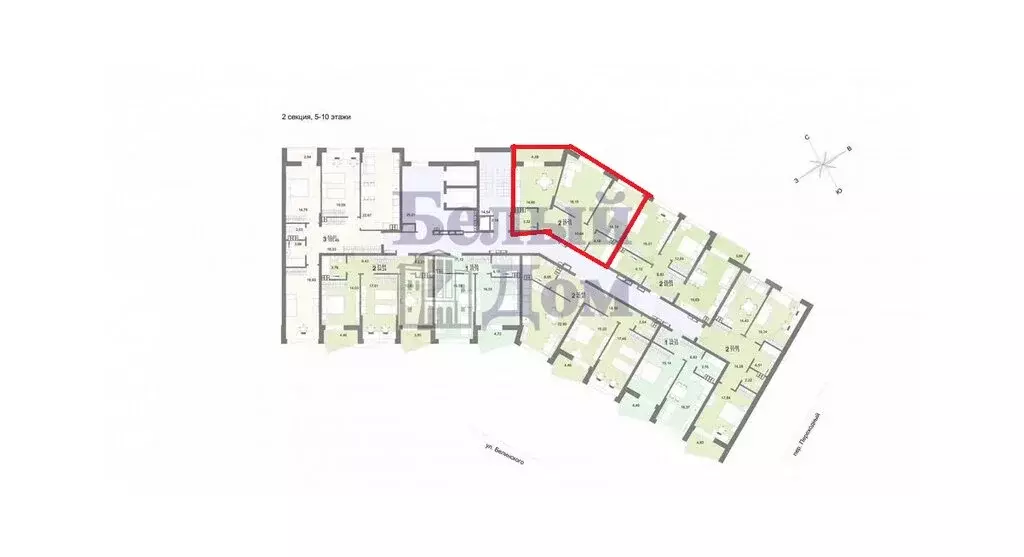 2-комнатная квартира: Екатеринбург, Переходный переулок, 3А (64.3 м) - Фото 1