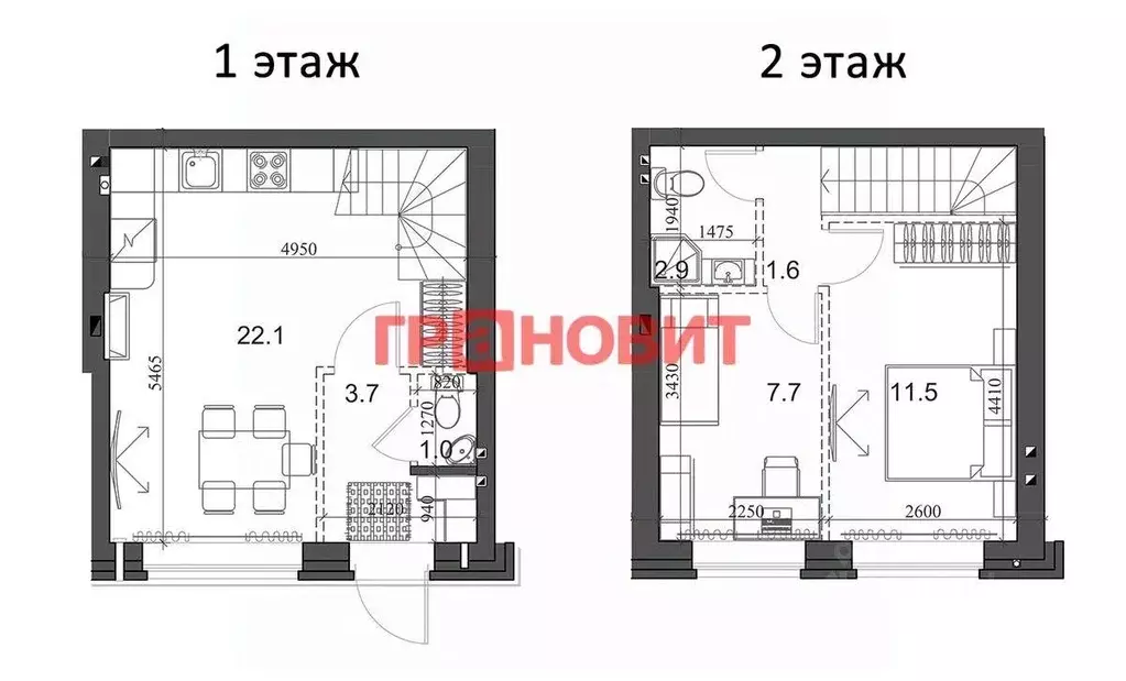 Таунхаус, 51.2 м - Фото 0
