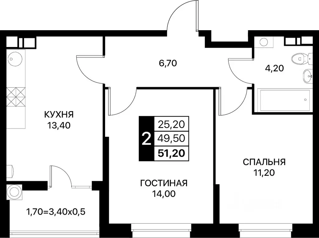 2-к кв. Ростовская область, Ростов-на-Дону Смартполет жилой комплекс ... - Фото 0