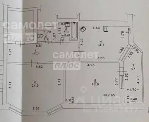 2-к кв. Краснодарский край, Анапа Владимирская ул., 160к2 (81.7 м) - Фото 2
