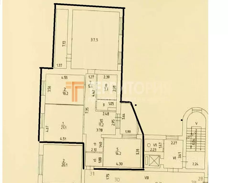 3-к кв. Пермский край, Пермь ул. Клименко, 20 (122.4 м) - Фото 2