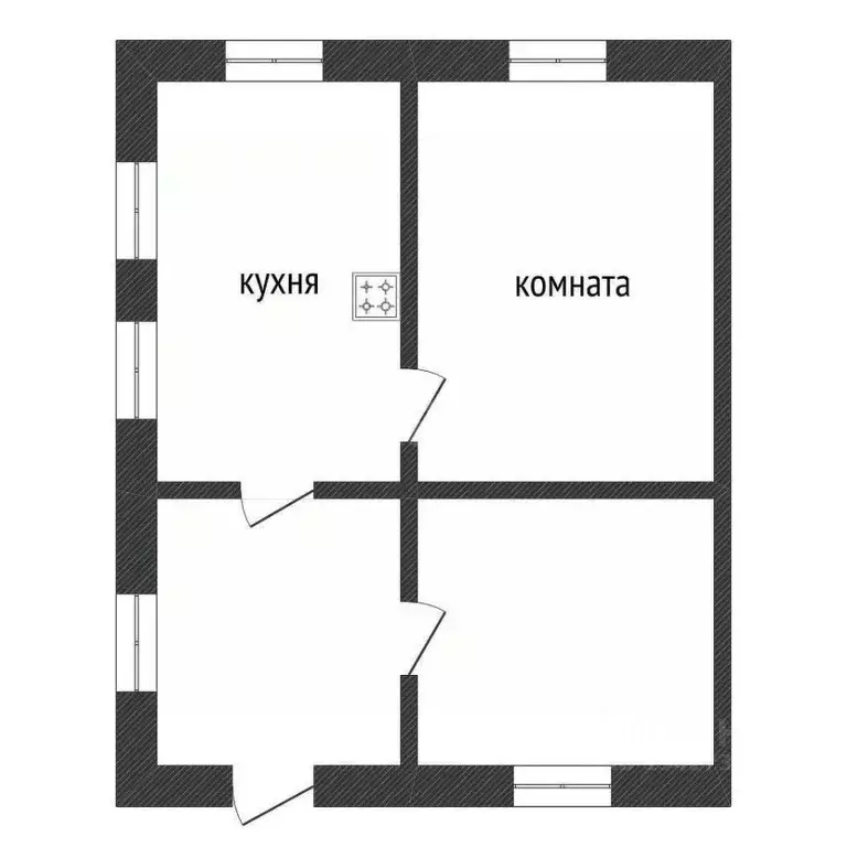 2-к кв. Курганская область, Курган Заозерный жилрайон, 6А мкр, 15к5 ... - Фото 2