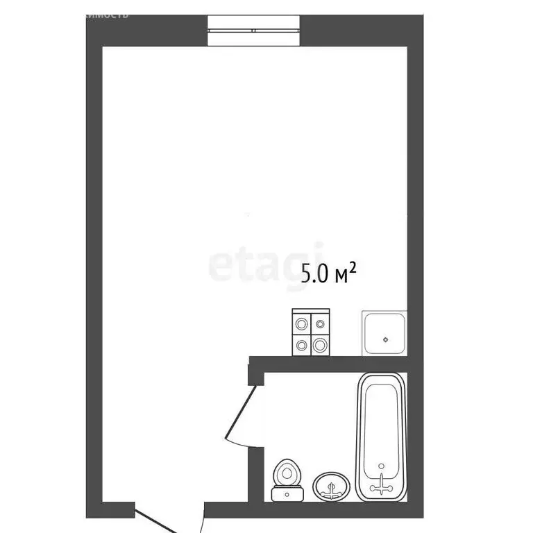 Квартира-студия: Новый Уренгой, микрорайон Лимбяяха, микрорайон ... - Фото 1