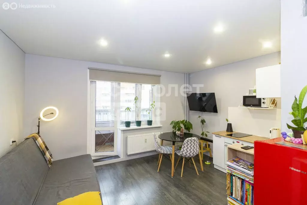 Квартира-студия: Тюмень, улица Новосёлов, 111 (23.5 м) - Фото 1