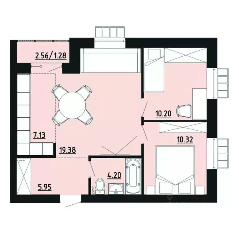 2-к кв. Челябинская область, Южноуральск ул. Строителей, 14 (58.5 м) - Фото 1