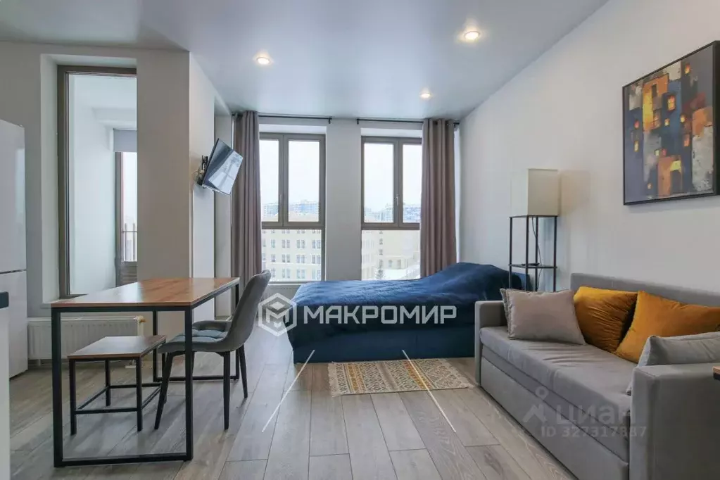 Студия Санкт-Петербург ул. Челюскина, 2 (30.0 м) - Фото 1