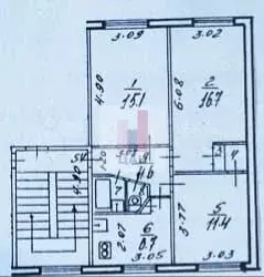 3-к. квартира, 58,7 м, 3/5 эт. - Фото 0