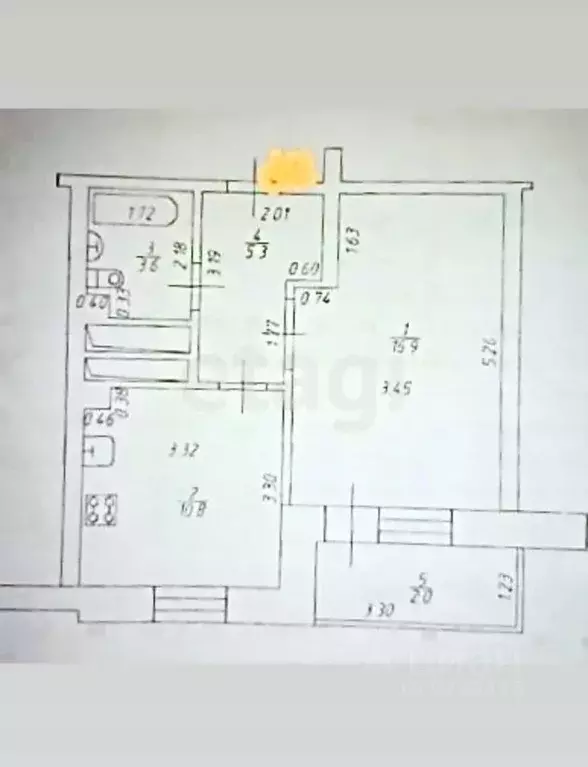 1-к кв. Татарстан, Казань ул. Тансык, 13А (36.6 м) - Фото 1