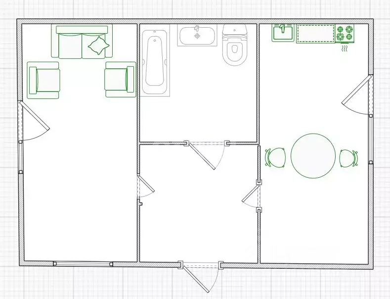 1-к кв. Еврейская автономная область, Смидовичский район, пос. ... - Фото 2