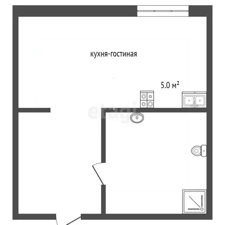 Студия Крым, Ялта туп. Таврический, 6 (12.0 м) - Фото 1