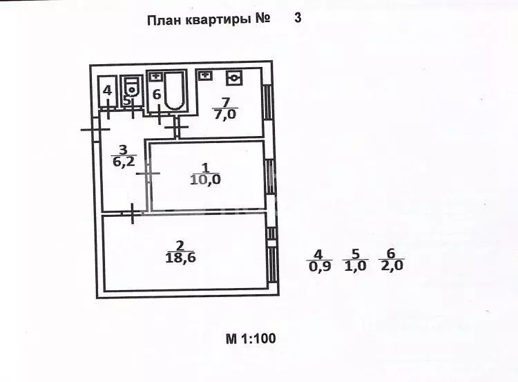 2-к кв. Санкт-Петербург Искровский просп., 4К1 (46.0 м) - Фото 0