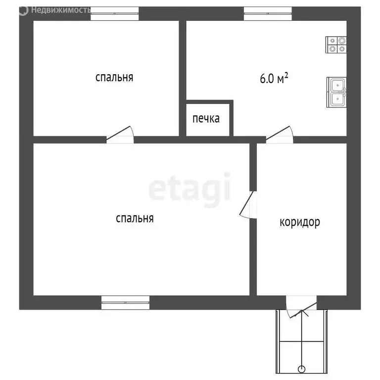 2-комнатная квартира: Калининград, Сухумская улица, 16А (40 м) - Фото 0