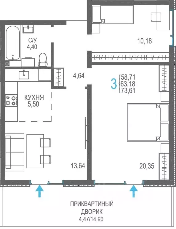 Студия Крым, Сакский район, Лесновское с/пос, с. Прибрежное Розовое ... - Фото 0