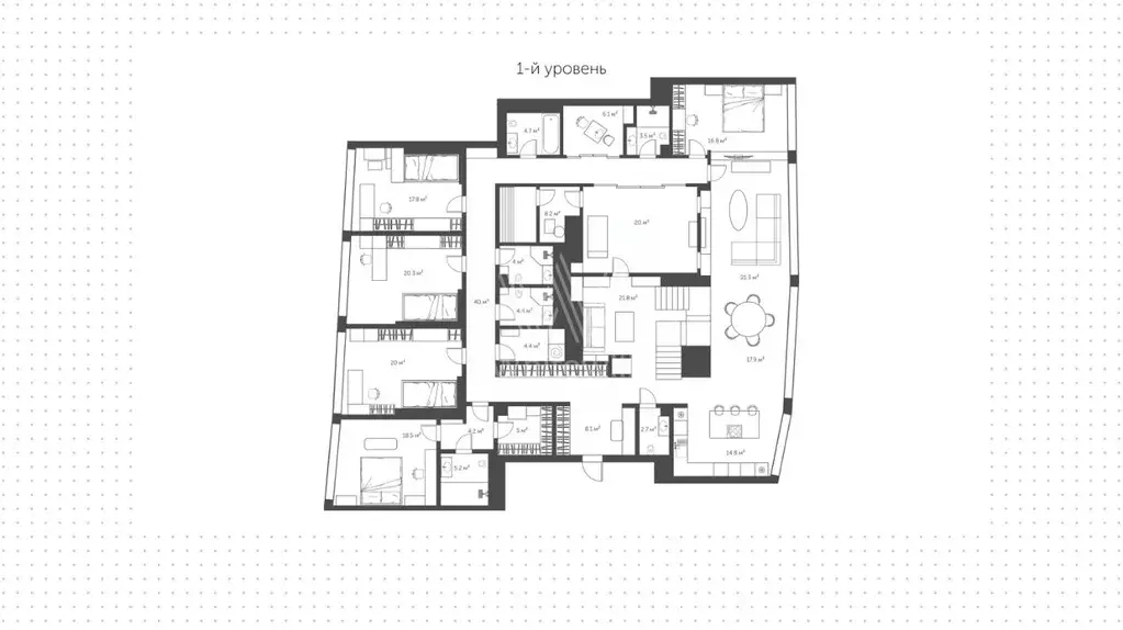 6-к кв. Москва Тетеринский пер., 18с2 (380.0 м) - Фото 1
