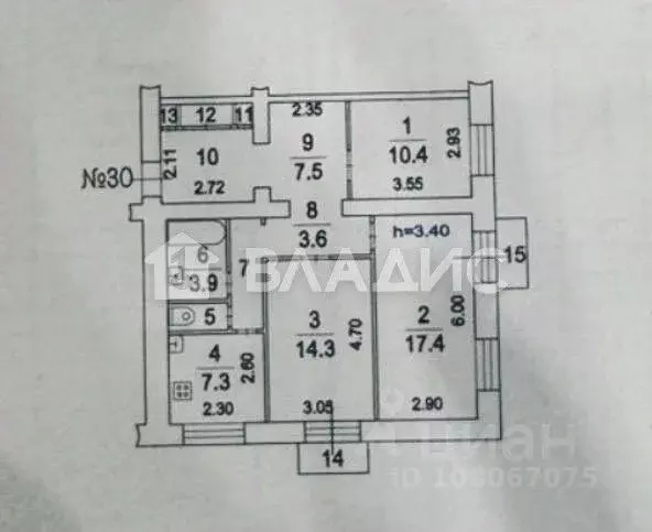 3-к кв. Московская область, Люберцы Октябрьский просп., 380Ж (78.0 м) - Фото 2
