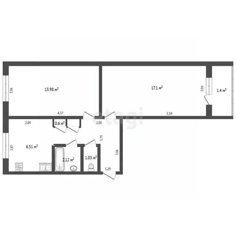 2-к кв. Мордовия, Саранск городской округ, с. Горяйновка ул. П. ... - Фото 2