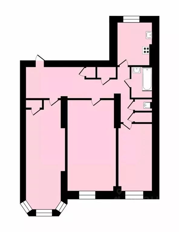 3-к кв. Владимирская область, Владимир ул. Мира, 44/9 (85.7 м) - Фото 1