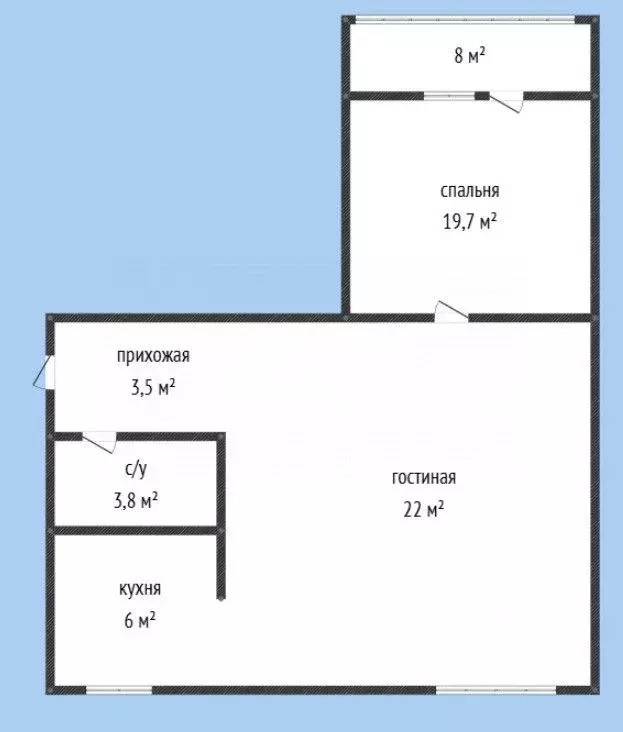 2-к кв. Дагестан, Махачкала просп. Имама шамиля, 19А (51.0 м) - Фото 2