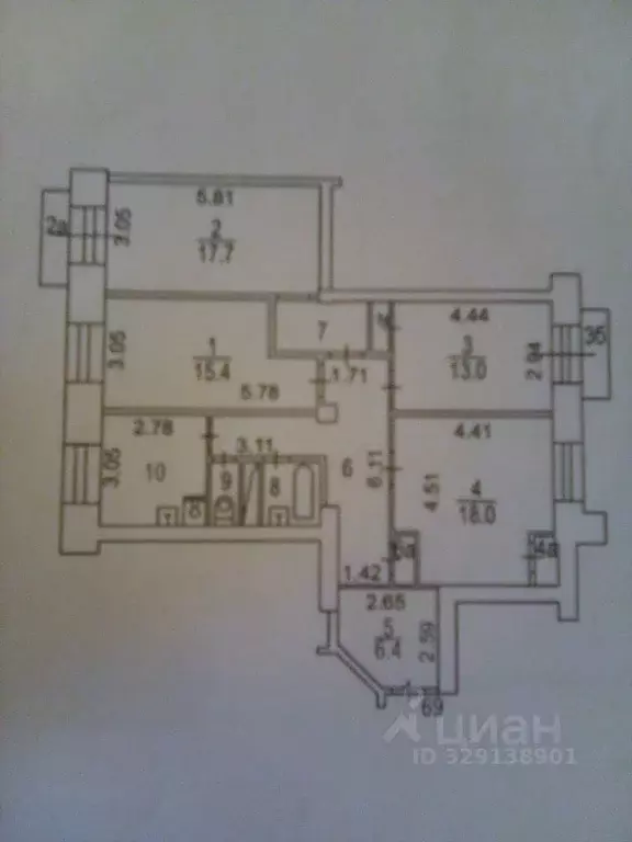 4-к кв. Москва Фрунзенская наб., 28 (103.0 м) - Фото 2