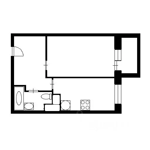 1-к кв. Московская область, Мытищи городской округ, д. Пирогово ул. ... - Фото 2
