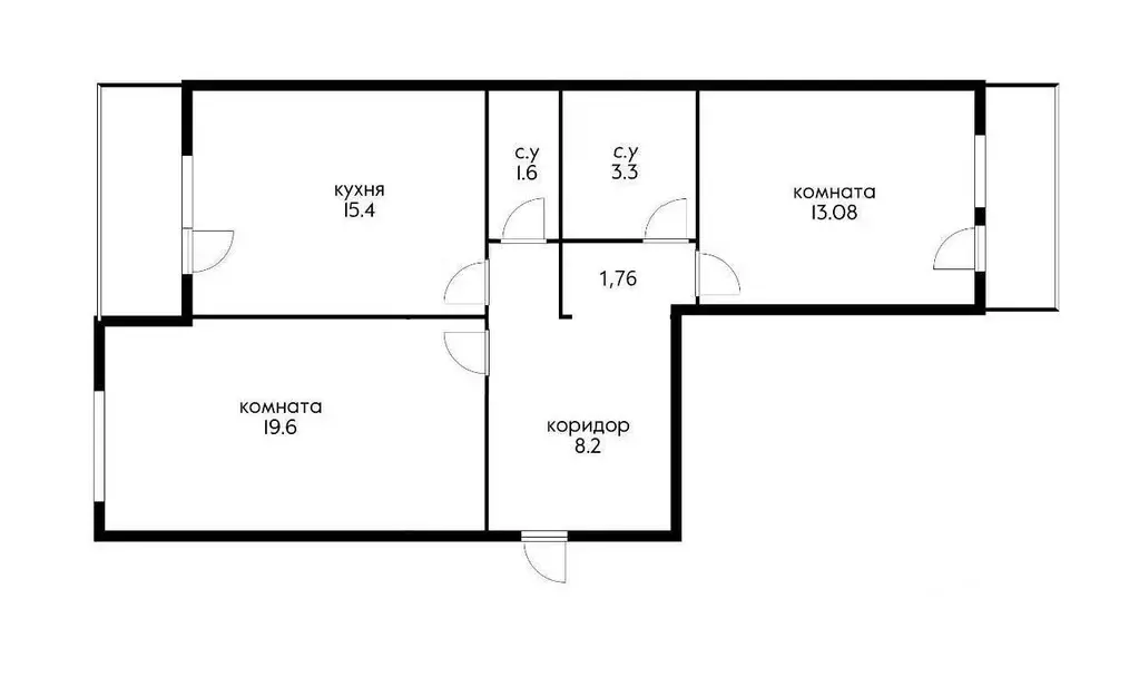 2-к кв. Краснодарский край, Краснодар просп. Имени писателя ... - Фото 2