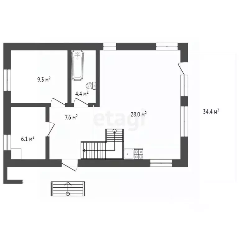 Дом в Томская область, Томский район, с. Корнилово, Красная горка мкр ... - Фото 1