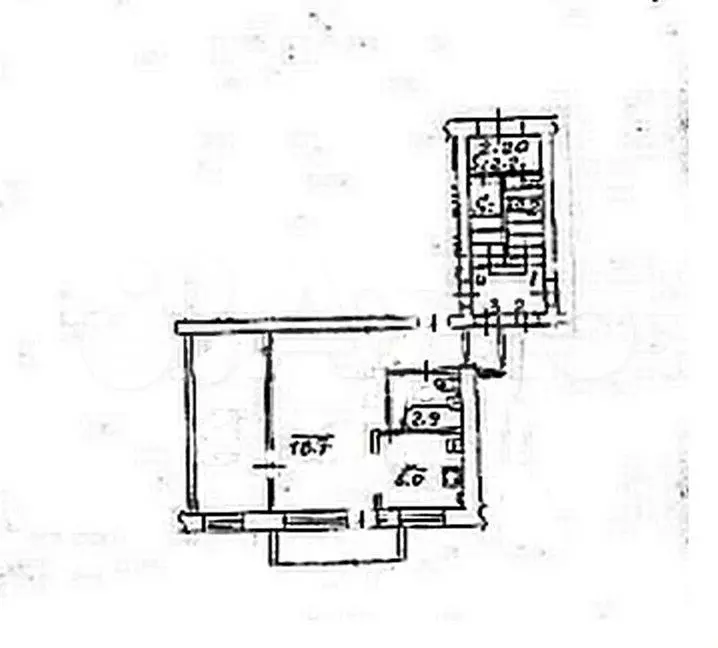 2-к. квартира, 45 м, 3/4 эт. - Фото 0