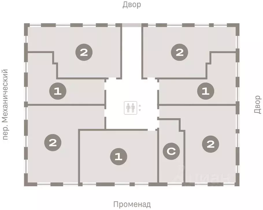 1-к кв. Свердловская область, Екатеринбург пер. Ритслянда, 15 (44.38 ... - Фото 1