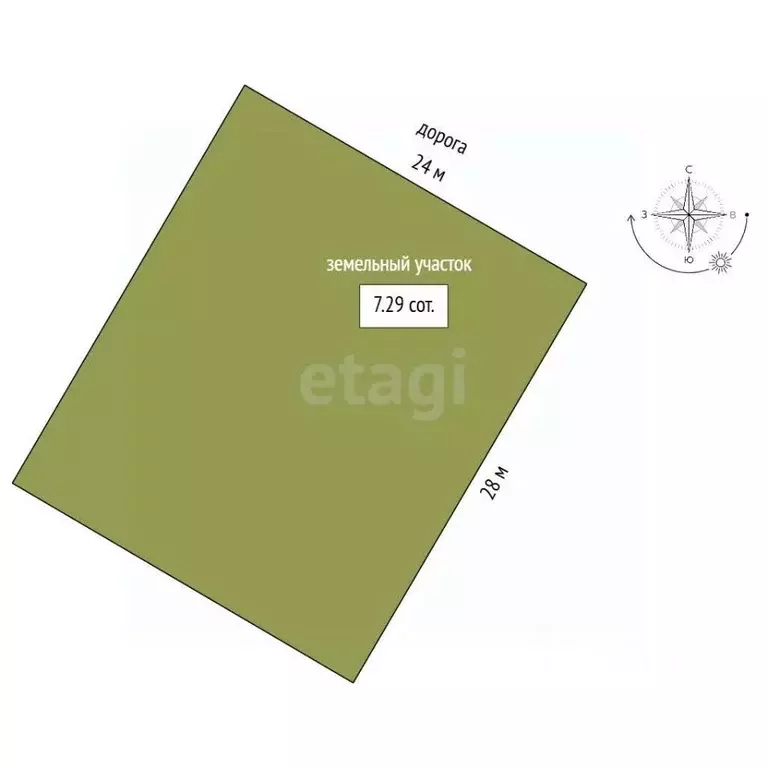 Участок в Тюменская область, Тюменский район, с. Кулаково, Зеленые ... - Фото 1